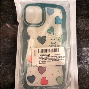 Heart Design Phone Case for iPhone 11 - Green